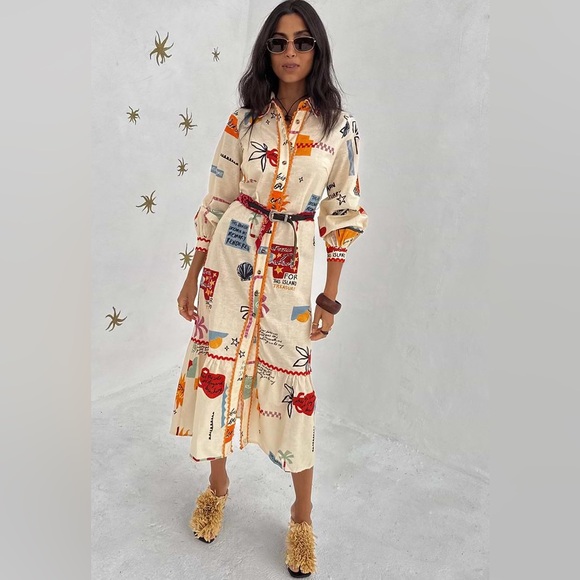 NWT Never Fully Dressed Poema Shirt Dress - Picture 8 of 11